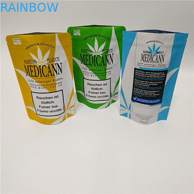 CBD sarclent le plastique de Mylar d'aluminium tiennent l'odeur hermétique de poche résistante