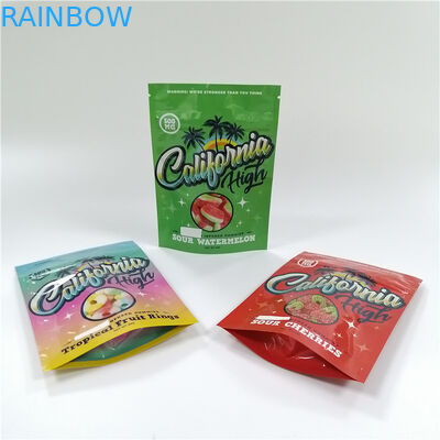enfant rescellable de plastique zip-lock de poches de 1g 3.5g 7g Gummies Mylar résistant