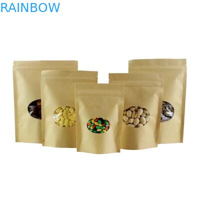 Le zip-lock de Papier d'emballage de cachetage de stockage de nourriture tiennent le logo fait sur commande de poche