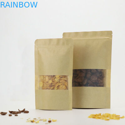 Le zip-lock de Papier d'emballage de cachetage de stockage de nourriture tiennent le logo fait sur commande de poche