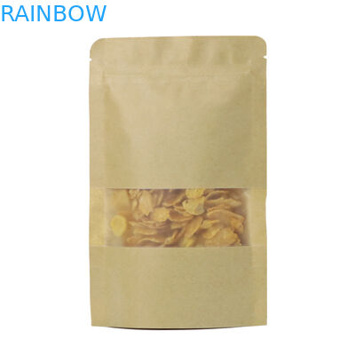 Le zip-lock de Papier d'emballage de cachetage de stockage de nourriture tiennent le logo fait sur commande de poche