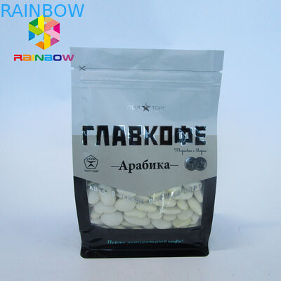 La sucrerie d'écrou le gousset que rescellable de fond plat met en sac huit a dégrossi UV imprimé