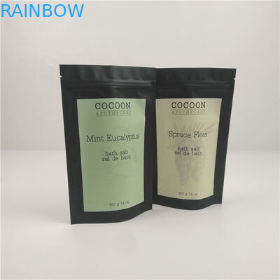 La tirette étanche à l'humidité de 14 onces déjouent les poches rescellables pour le corps frottent