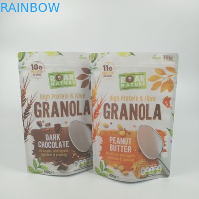 Le zip-lock tiennent l'emballage alimentaire recyclable de poches rescellables de papier d'aluminium