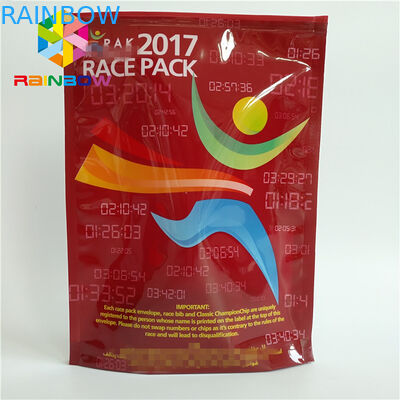 La poche en plastique de tirette de Mylar Standy de papier d'aluminium de catégorie comestible a adapté aux besoins du client imprimé