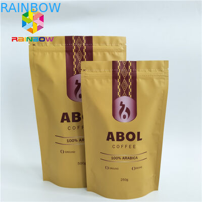 Catégorie comestible faite sur commande soudant à chaud la poche de papier d'aluminium empaquetant la position zip-lock