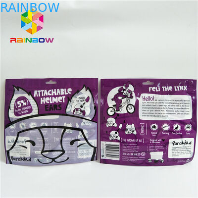 Le côté trois a scellé le petit emballage de impression fait sur commande avec Front Window clair