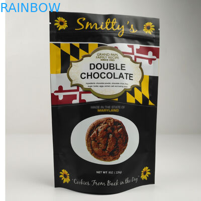 Sacs zip-lock écologiques de Matt Aluminum Foil Stand Up pour la nourriture d'écrous