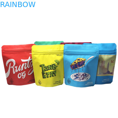 la coutume de la meilleure qualité de poche de fleur de 3.5g 7g 14g 1oz 1lb a imprimé le sac zip-lock de preuve d'odeur d'emballage de Mylar stratifié par aluminium