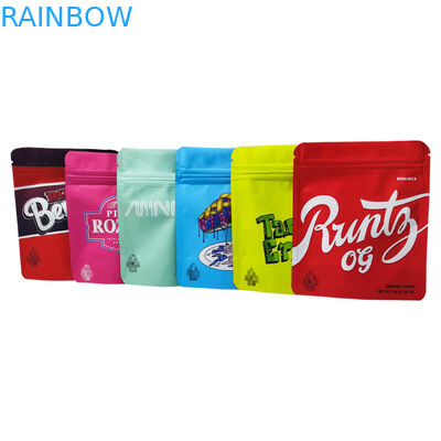 L'odeur rescellable faite sur commande rendent les sacs résistants de empaquetage comestibles zip-lock résistants de Mylar d'enfant de toucher doux de poche