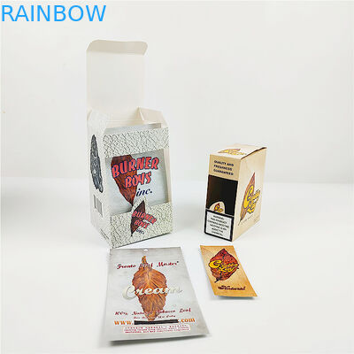 La boîte adaptée aux besoins du client Grabba de Logo Printed Paper poussent des feuilles des boîtes de papier d'emballage pour la feuille de Grabba