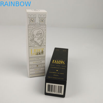 Boîte cosmétique faite sur commande d'emballage de papier de Logo Printed Rectangular Glossy Foldable pour des bouteilles de soins de la peau de sérum d'essence de parfum