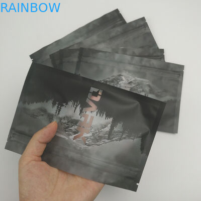 Serrure rescellable de fermeture éclair de Front Back Window Heat Sealed de preuve claire d'odeur empaquetant le joint latéral Doypack du stockage trois de nourriture de Mylar