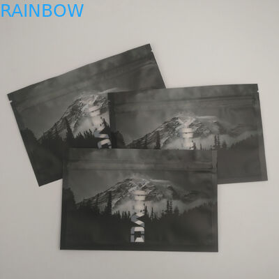 Serrure rescellable de fermeture éclair de Front Back Window Heat Sealed de preuve claire d'odeur empaquetant le joint latéral Doypack du stockage trois de nourriture de Mylar