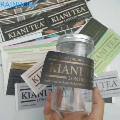 Acceptez l'OEM fait sur commande de logo que Fashionabl a imprimé les autocollants imperméables d'étiquette adhésive de label adhésif de vin d'autocollants