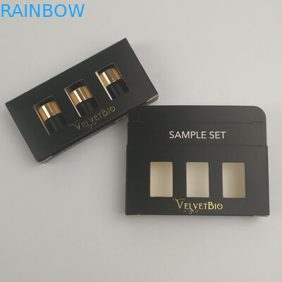 Boîte de empaquetage de papier cosmétique imprimée UV faite sur commande de carton rectangulaire de tube de Logo Gold Foil pour des soins de la peau de sérum d'essence