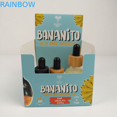 La boîte de présentation se pliante faite sur commande de larme de carton de carton loin, les casse-croûte au détail de compteur du carton ondulé PDQ empaquettent la boîte de empaquetage