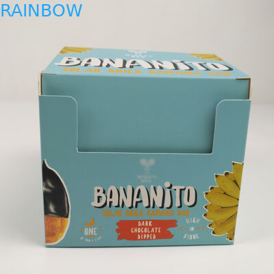 La boîte de présentation se pliante faite sur commande de larme de carton de carton loin, les casse-croûte au détail de compteur du carton ondulé PDQ empaquettent la boîte de empaquetage