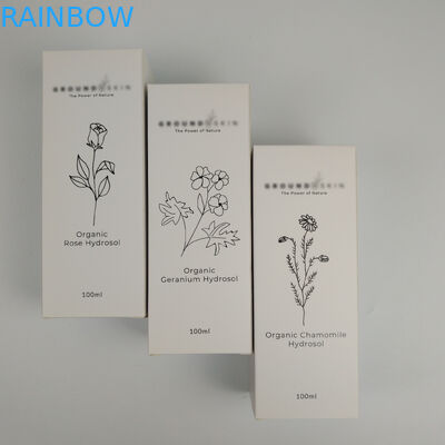 Cosmétiques de empaquetage de papier imprimés de papier de crème de boîte empaquetant des boîtes avec emboutir la boîte de papier de soins de la peau de maquillage de 60ml 30ml