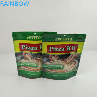 Le sac de nourriture emballant l'aluminium fait sur commande de café de sacs de Logo Smell Proof tiennent le support imprimé de poche vers le haut des sacs emballant la pizza