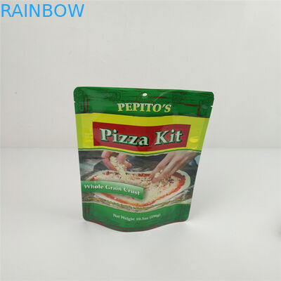 Le sac de nourriture emballant l'aluminium fait sur commande de café de sacs de Logo Smell Proof tiennent le support imprimé de poche vers le haut des sacs emballant la pizza