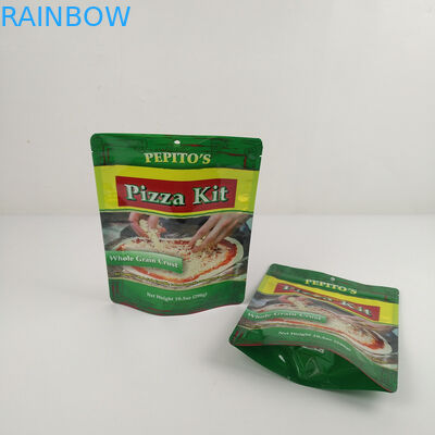 Le sac de nourriture emballant l'aluminium fait sur commande de café de sacs de Logo Smell Proof tiennent le support imprimé de poche vers le haut des sacs emballant la pizza