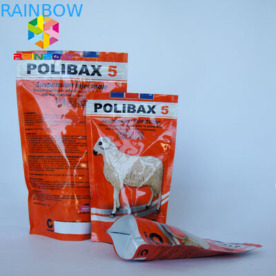 Gravure imprimant les festins en plastique de chien avec le sac d'emballage alimentaire d'Edibles de serrure de fermeture éclair