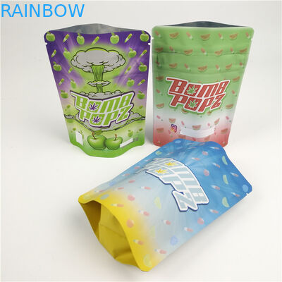 le zip-lock de preuve d'odeur de 100g VMPET met en sac la matte résistante de soudure à chaud d'enfant