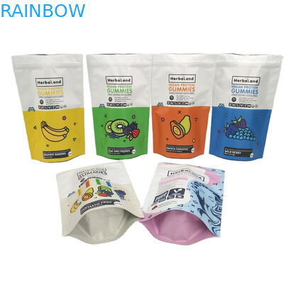 Emballage VMPET gommeux comestible de sachets en matière plastique de mauvaise herbe de CMYK Mylar