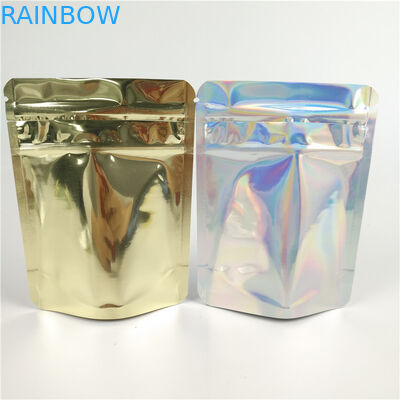 Sac zip-lock de preuve d'odeur de GV 200g CMYK en plastique avec la fenêtre