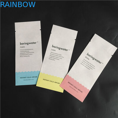 L'emballage composé biodégradable d'épice de poudre de nourriture de PLA de papier d'emballage d'ami d'Eco met en sac trois poches latérales de joint