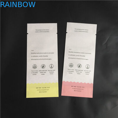 L'emballage composé biodégradable d'épice de poudre de nourriture de PLA de papier d'emballage d'ami d'Eco met en sac trois poches latérales de joint