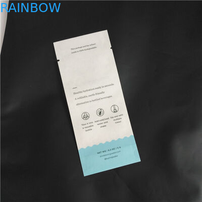 L'emballage composé biodégradable d'épice de poudre de nourriture de PLA de papier d'emballage d'ami d'Eco met en sac trois poches latérales de joint