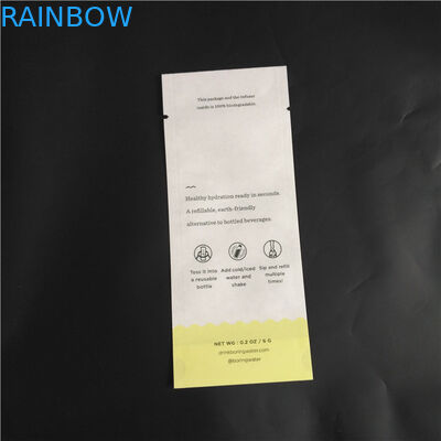 L'emballage composé biodégradable d'épice de poudre de nourriture de PLA de papier d'emballage d'ami d'Eco met en sac trois poches latérales de joint