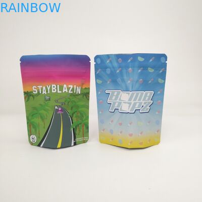 Les biscuits adaptés aux besoins du client du logo 3.5g 7g 14g 28g 1pound tiennent des sacs pour des cannabis Runtz de Kush Haze Herb CBD