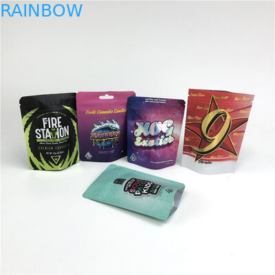 Poche adaptée aux besoins du client de mylar de toucher doux pour la poche de contact de Runtz Herb Soft de produits de chanvre de thc des biscuits CBD