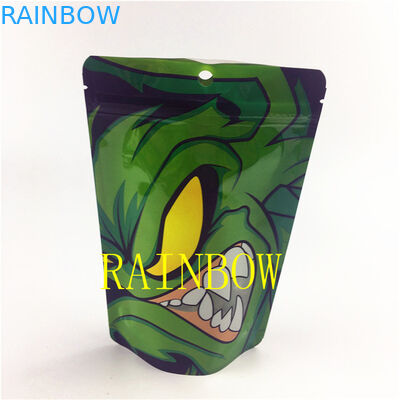 sacs comestibles sans danger pour les enfants de impression numériques de mylar de papier d'aluminium de la soudure à chaud 7g de 200pcs MOQ avec le LOGO fait sur commande