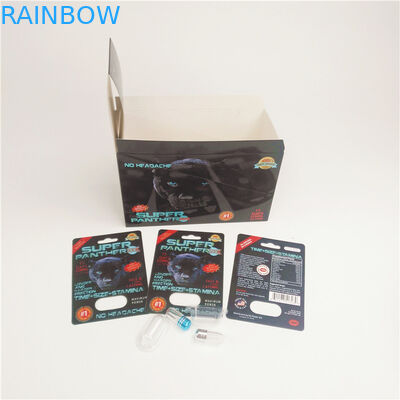 les pilules 90mic sexuelles boursouflent les cartes de papier pour le magnum de rhinocéros