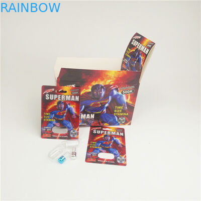 Amélioration masculine de carte de boursouflure de la carte 200mic 500K 3D des pilules 3D du rhinocéros 8