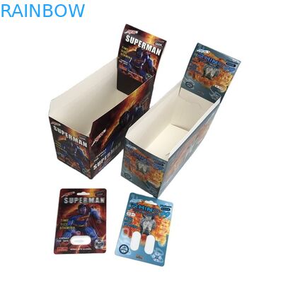 Carte de papier de boursouflure de la carte 500k 3D de boursouflure de pilule de sexe de GV d'hologramme avec la boîte de présentation