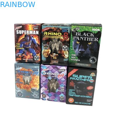 Carte de papier de boursouflure de la carte 500k 3D de boursouflure de pilule de sexe de GV d'hologramme avec la boîte de présentation