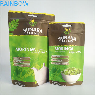 L'emballage alimentaire rescellable stratifié de GV du film VMPET met en sac 110mic pour le thé/écrous