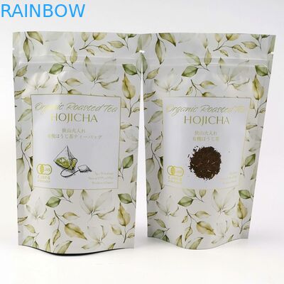 Poudre de thé de VMPET FDA Cmyk Matte Aluminum Foil Pouch 150mic Matcha