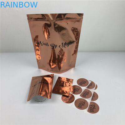 sac zip-lock clair de GV Mylar d'habillement de 120mic MOPP CMYK de sac en plastique d'aluminium