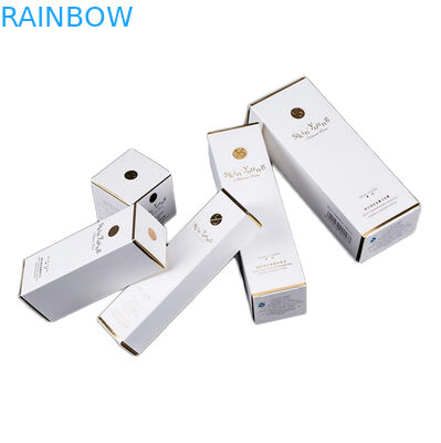 L'emballage de papier de cosmétiques de GV CMYK enferme dans une boîte l'estampillage d'aluminium de 2oz 60ml 30ml