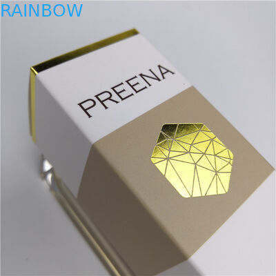 L'emballage de papier de cosmétiques de GV CMYK enferme dans une boîte l'estampillage d'aluminium de 2oz 60ml 30ml