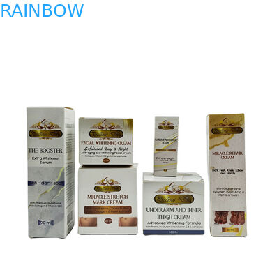 L'emballage de papier de cosmétiques de GV CMYK enferme dans une boîte l'estampillage d'aluminium de 2oz 60ml 30ml