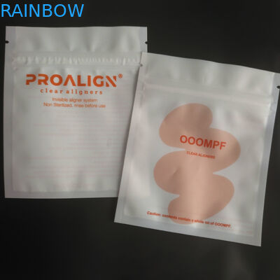 Serrure en plastique de fermeture éclair de MOPP Vmpet empaquetant l'OIN de Matte Teeth Clear Aligners