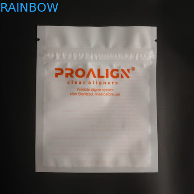 Serrure en plastique de fermeture éclair de MOPP Vmpet empaquetant l'OIN de Matte Teeth Clear Aligners