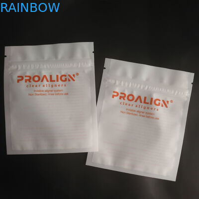 Serrure en plastique de fermeture éclair de MOPP Vmpet empaquetant l'OIN de Matte Teeth Clear Aligners